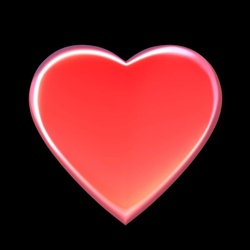Rotes 3D-Herz