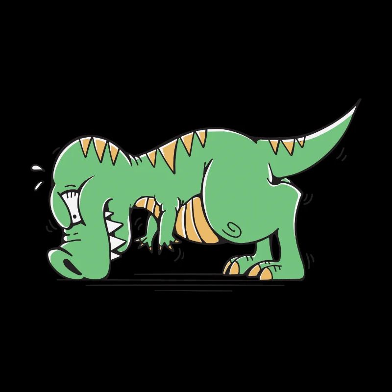 T-Rex déteste les pompes Push-ups Humour drôle