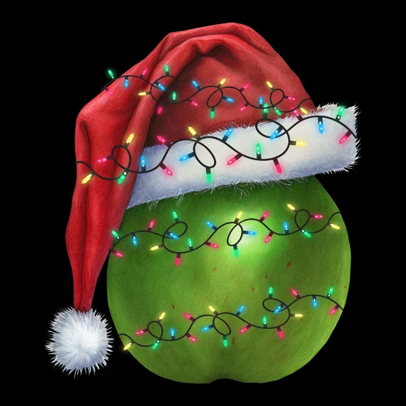 Christmas green apple