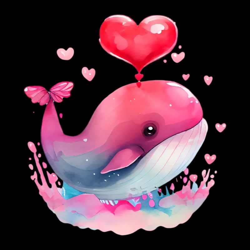 Cadeau de Saint-Valentin Baleine