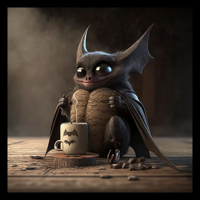 Bat Coffee Caffeine Funny