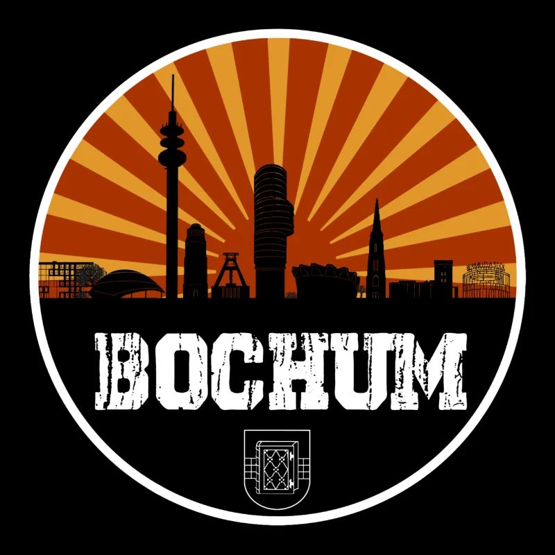 Bochum Retro Skyline