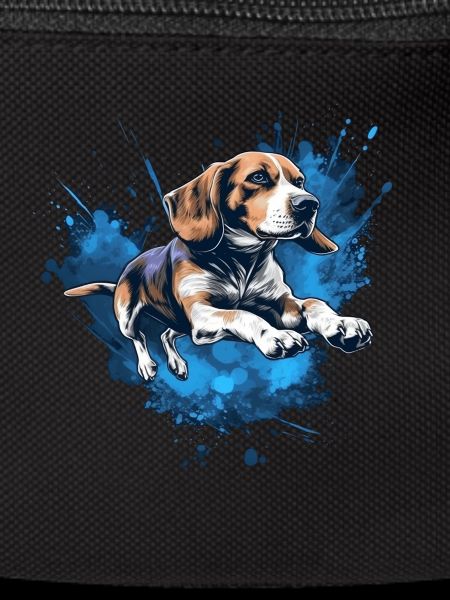 Beagle Dock-Diving into Water