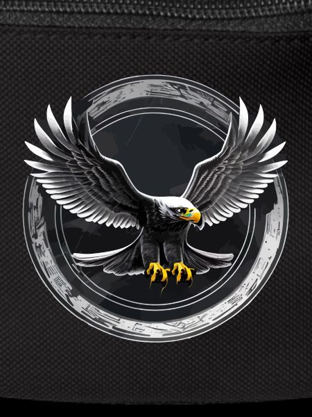 Eagle logo in circle