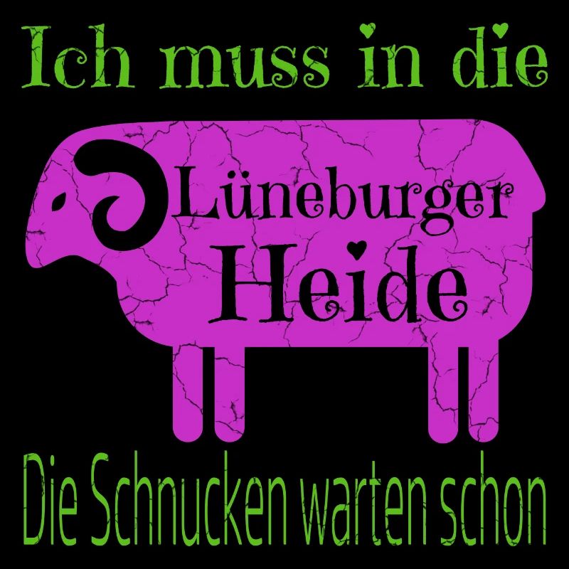 Lüneburger Heide Motiv mit Heidschnucke