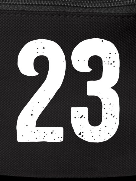 23 Numbers White