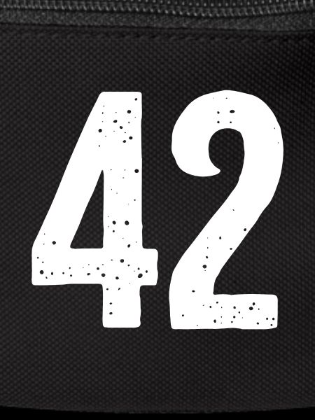 42 Numbers White