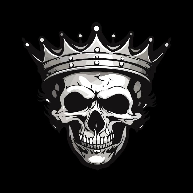 Crown / Skull / Skeleton / Gothic / Horror