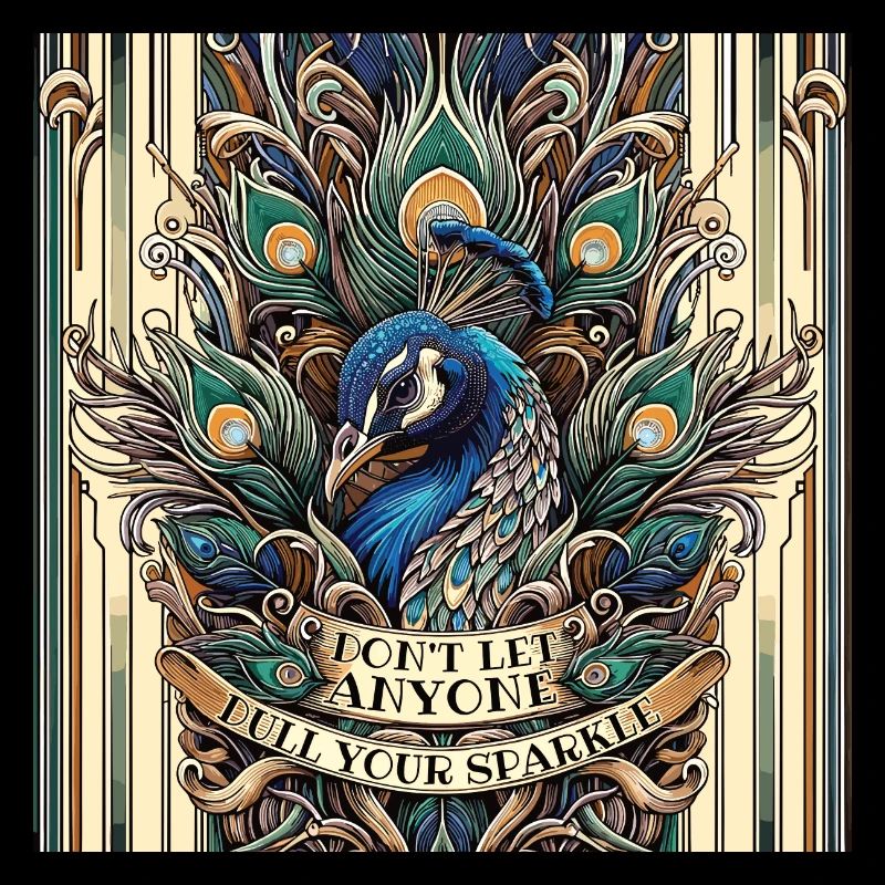 Pfau Art Deco Don't let anyone dull your sparkle