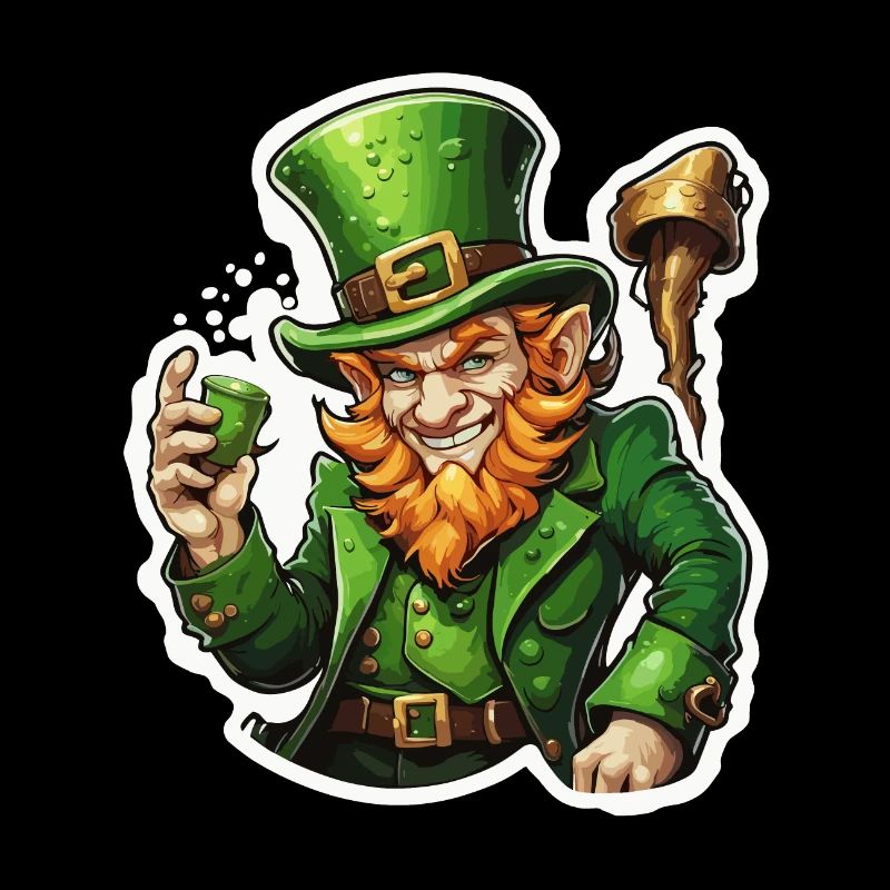 Leprechaun / Leprechaun / Vert / Gingembre / Irlande