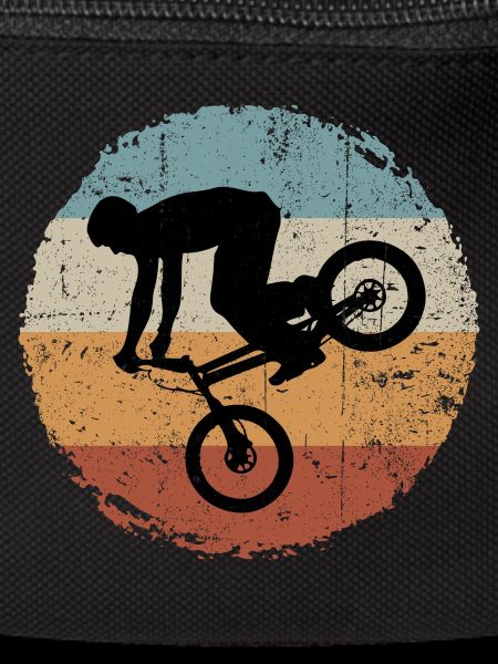 BMX Silhouette Retro Sunset