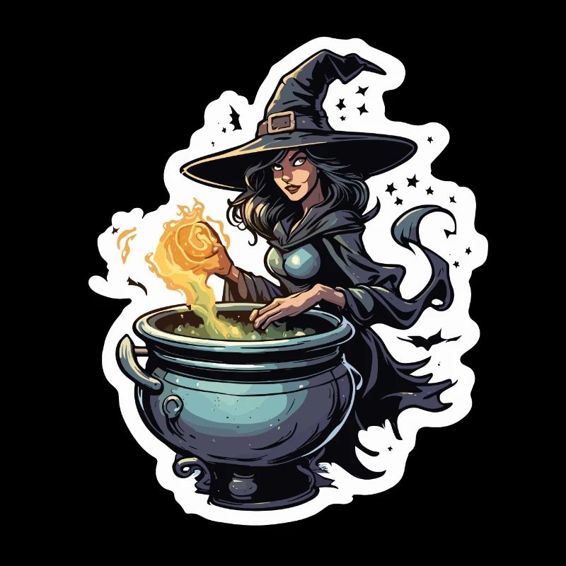 Sorcière / Magie / Rituel de sorcière / Conte de fées / Sort