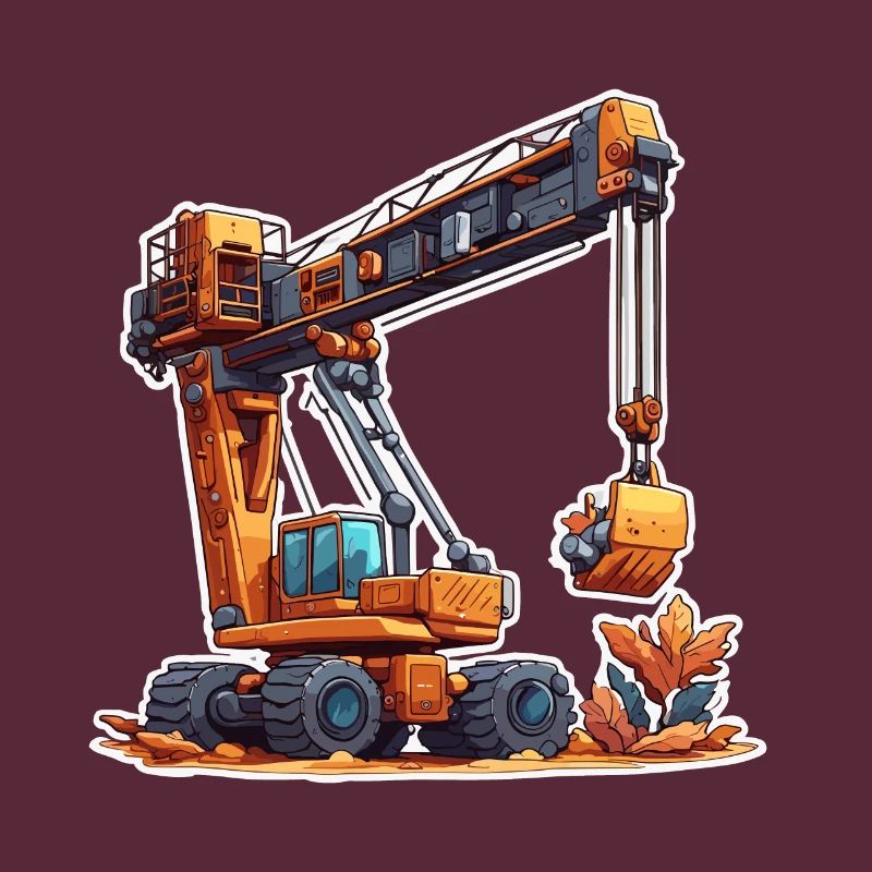 Crane / construction site / winch / crane system