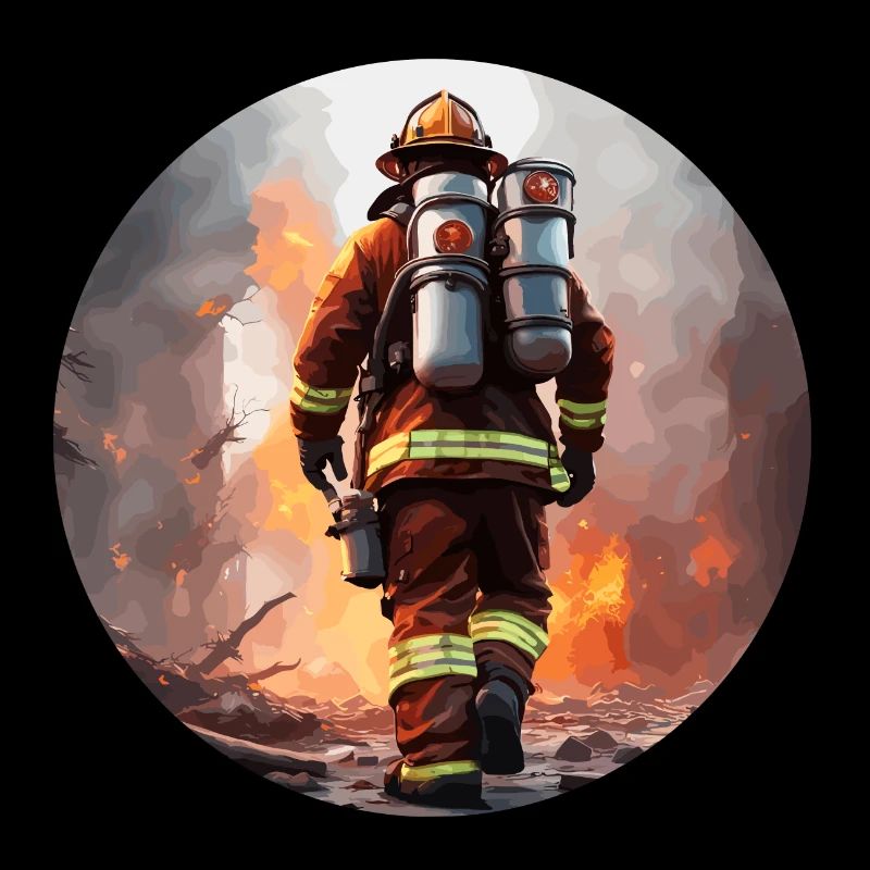 Firefighter / Fire / Fire / Extinguish / Hero