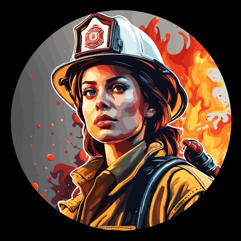 Firefighter / Fire / Fire / Extinguish / Heroine