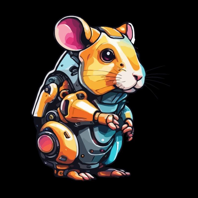 Roboter Tier / KI / Mechanisierte Tiere / Comic