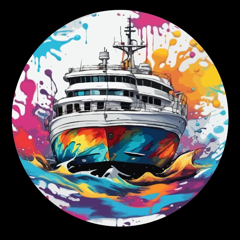 Pirate Ship / Boat / Sea / Ocean / Waves