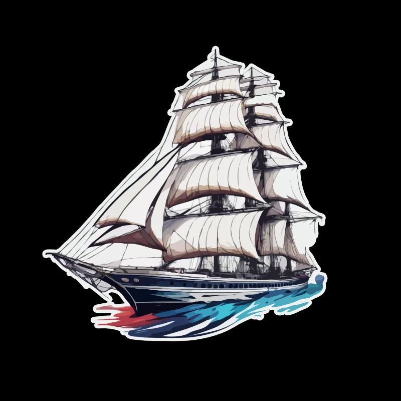 Pirate Ship / Boat / Sea / Ocean / Waves