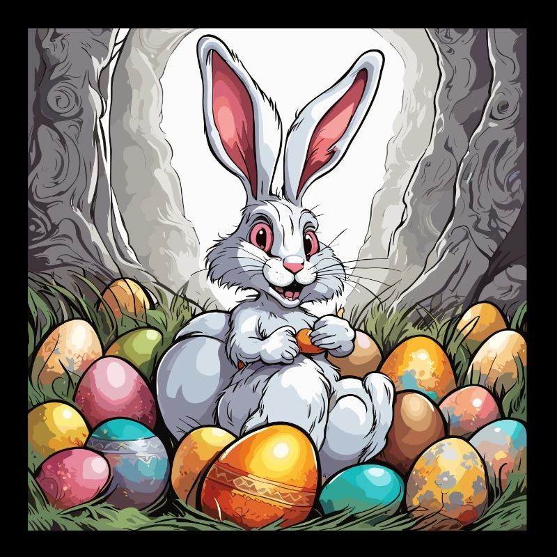 Lapin de Pâques / Pâques / Oeufs / Vacances / Pâques