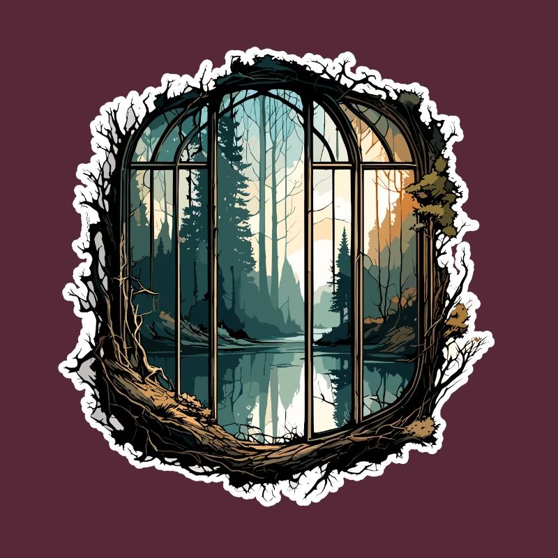 Window in the Forest / Trees / View / Wilderness