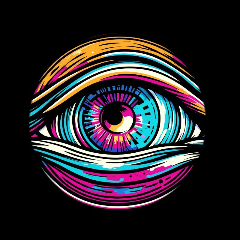 Psychedelic / Auge / Psychobilly / Comic / bunt