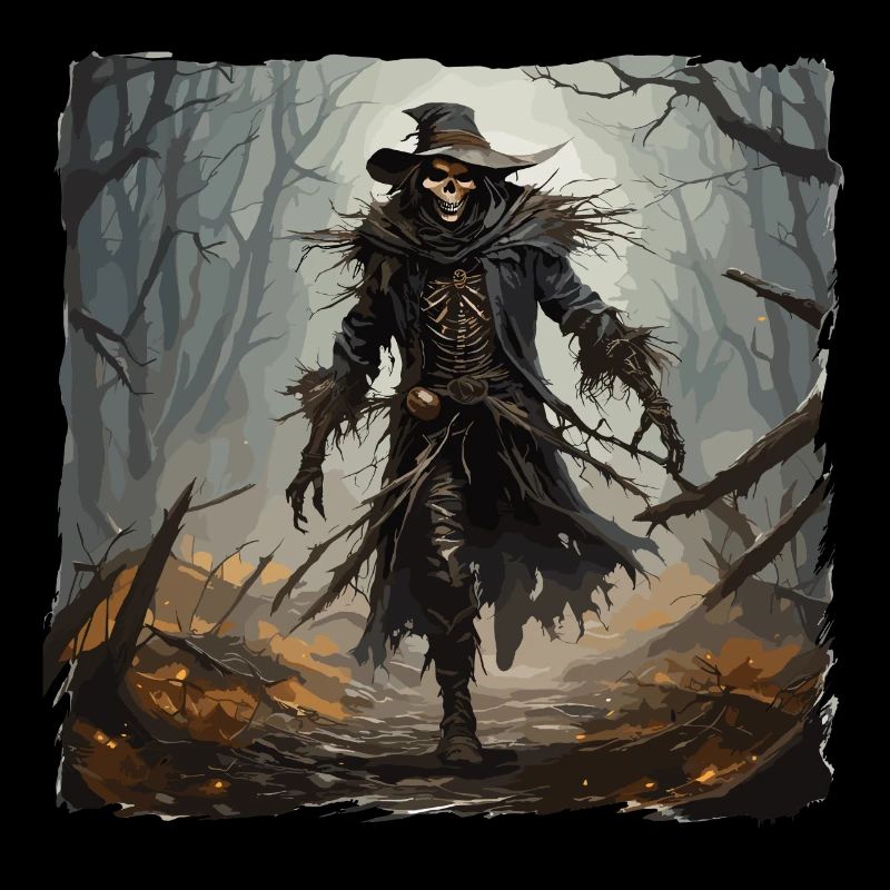 Vogelscheuche / Erntehelfer / Maisfeld / Feld