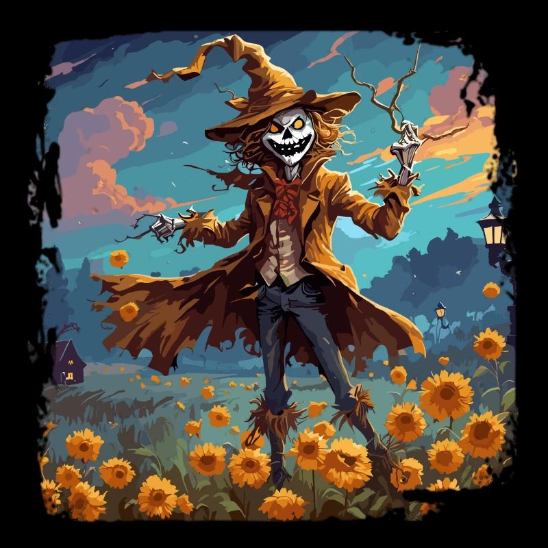 Vogelscheuche / Erntehelfer / Maisfeld / Feld