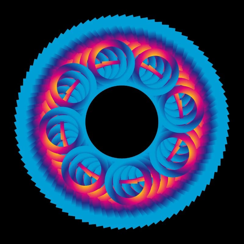 Sprocket circle colorful