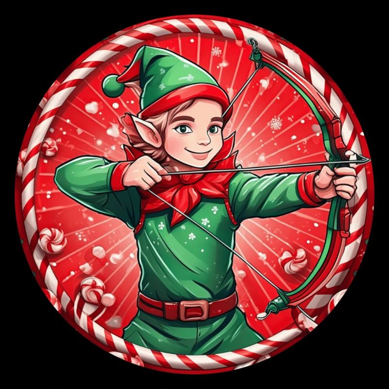 Weihnachtself Bogenschießen