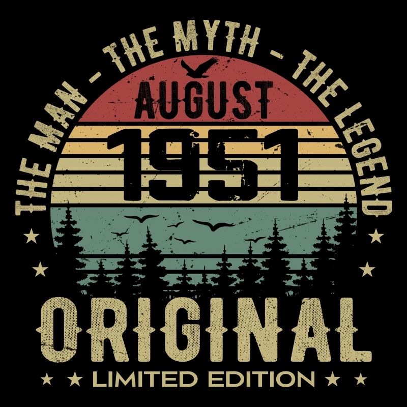 Legend Since Aug 1951 Birthday Gift 1951