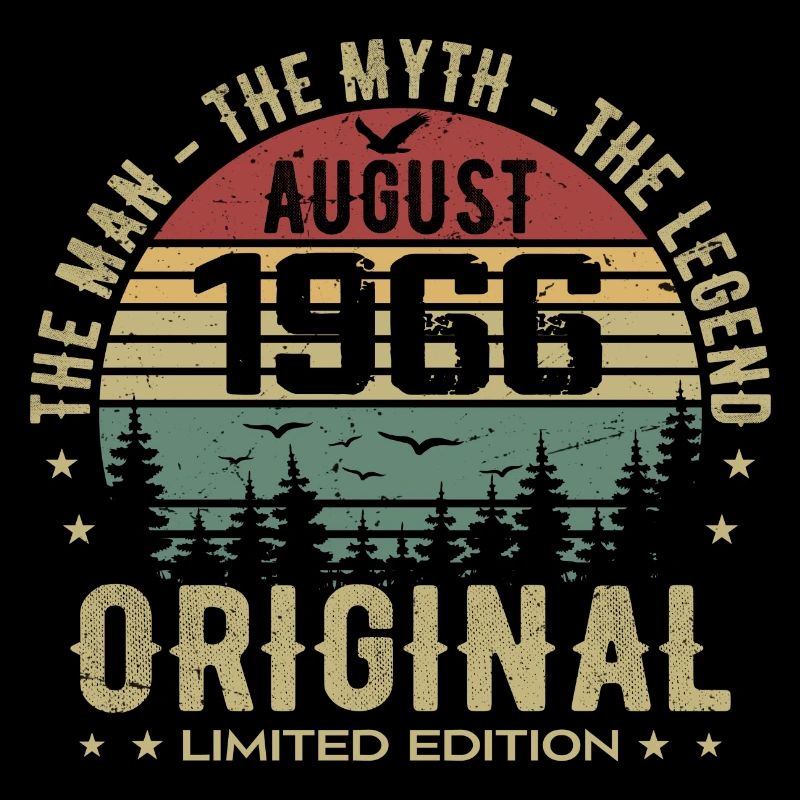 Legend Since Aug 1966 Birthday Gift 1966