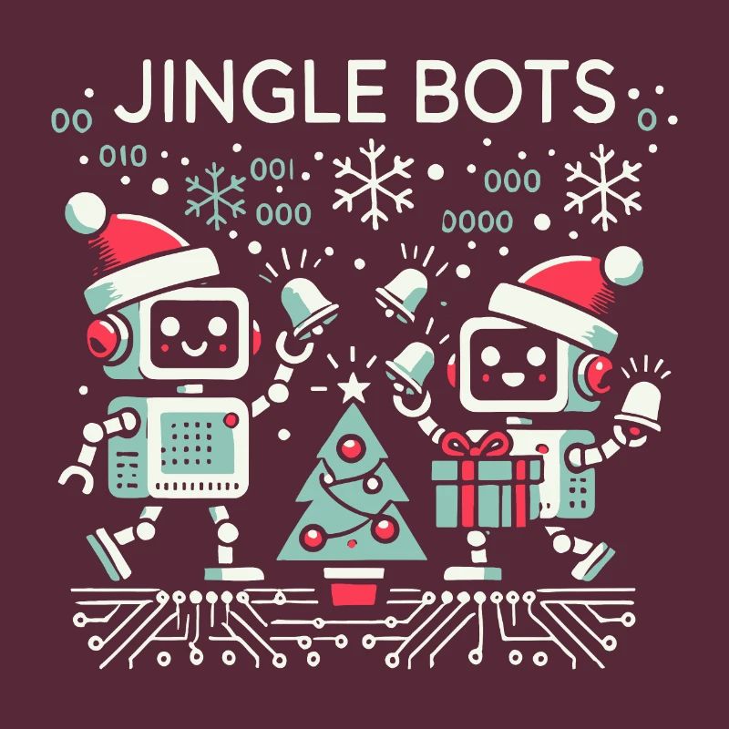 Jingle Bots - Christmas Robots with Binary Code