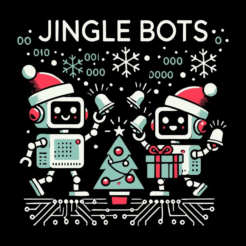 Jingle Bots - Weihnachtsroboter mit Binärcode