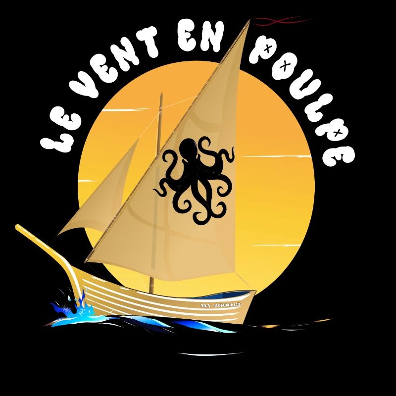 Boot mit dem Wind in Oktopus made in Marseille