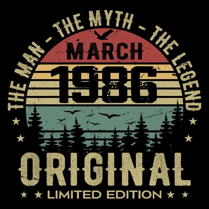 Gift for the 39th Anniversary Original March 1986