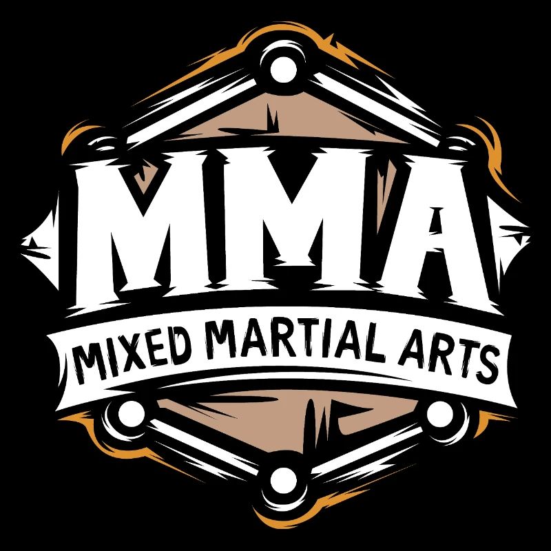 Logo MMA – Conception de combattant d’arts martiaux mixtes