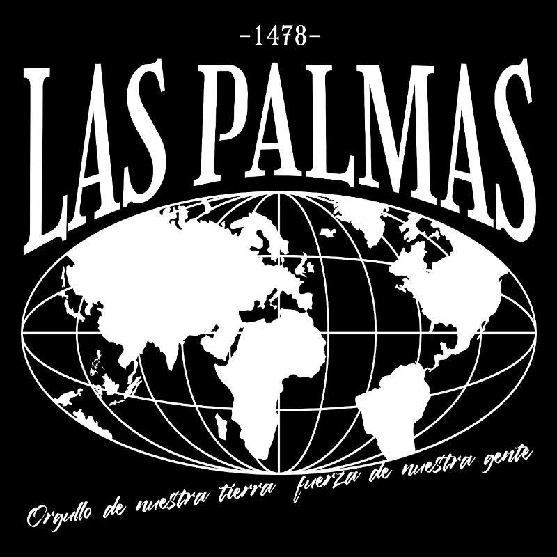 Conception de la carte du monde de Las Palmas