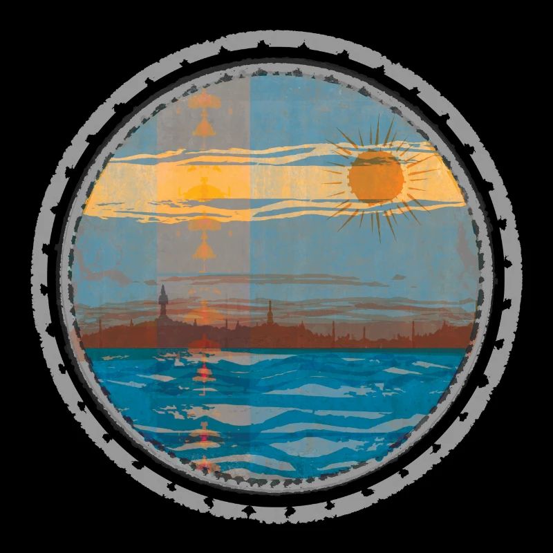 Coucher de soleil sur l’eau
