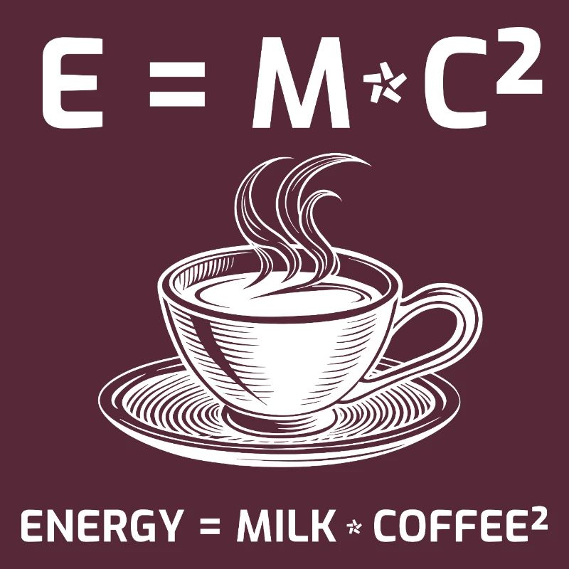 Kaffeetrinker Kaffeeformel E=MC2