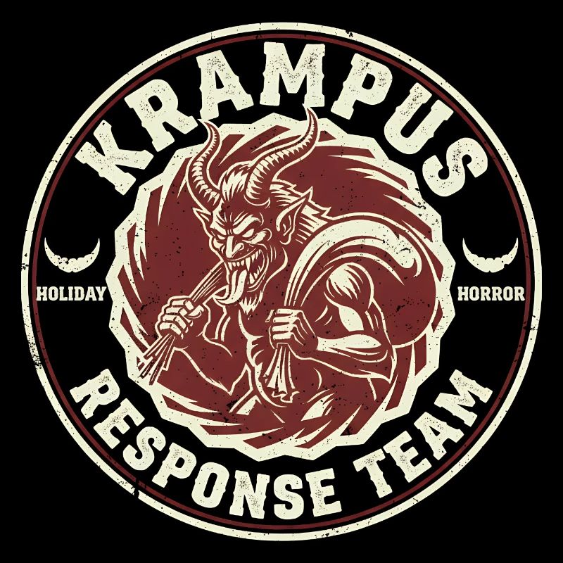Équipe d’intervention Krampus Cryptide drôle Krampus