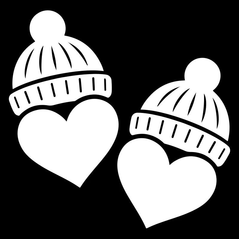 Hearts Winter Hat Love