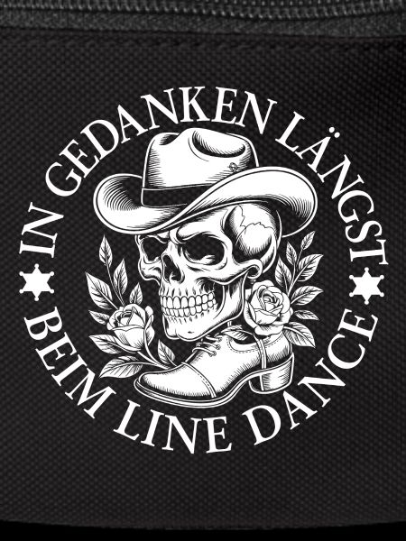 Skeleton in line dance style