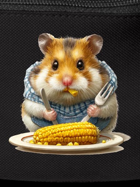 Küchenhamster beim Maisfest