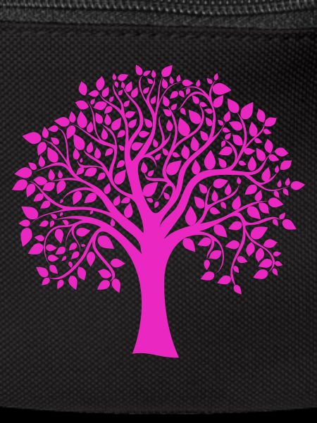 Rosa Jumbo-Baum-Muster-Silhouette