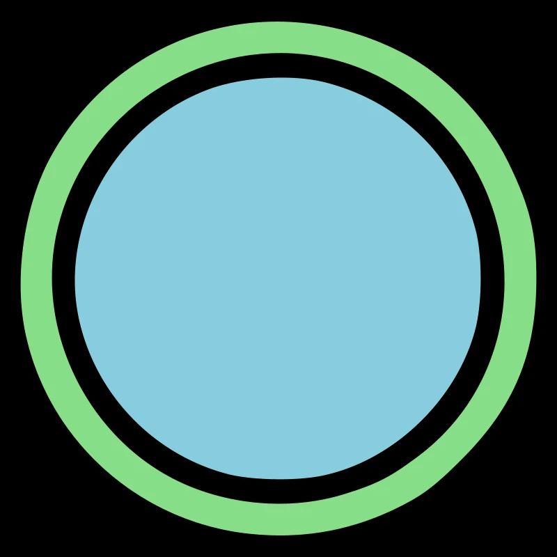 Colorful Circle Frame Emblem