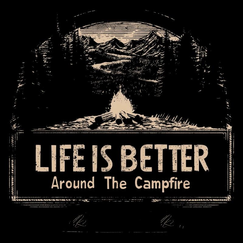 La vie de camping à Spruch est meilleure autour du feu de camp