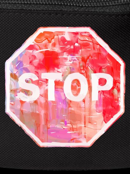 Grunge-Stoppschild