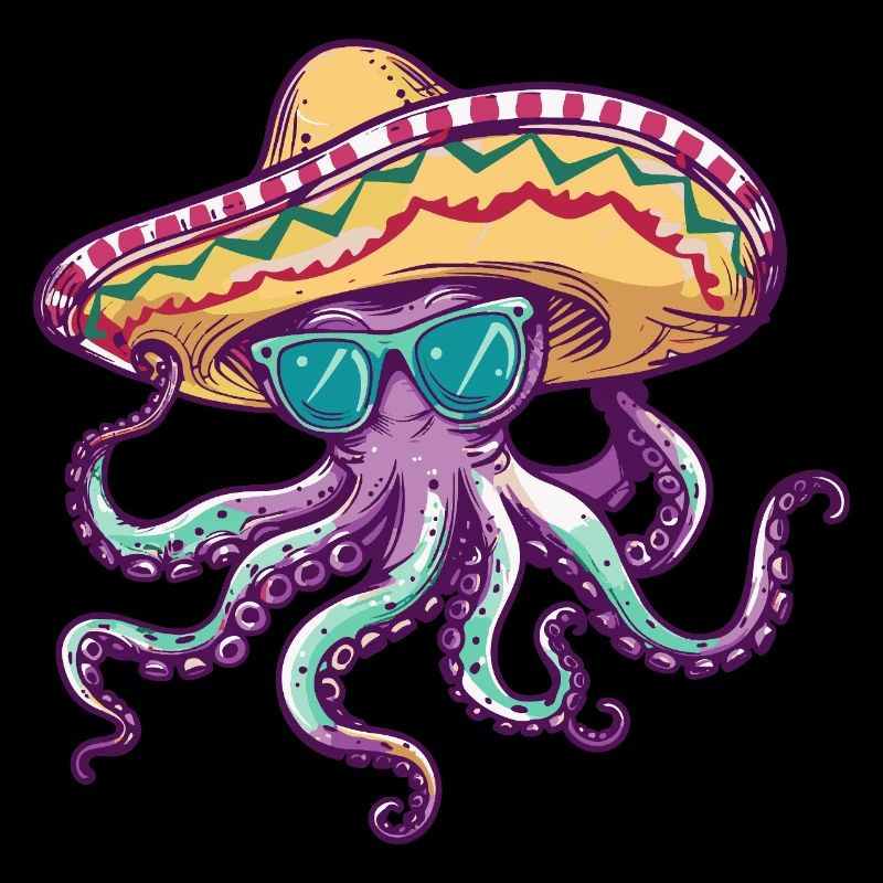 Sombrero drôle de pieuvre