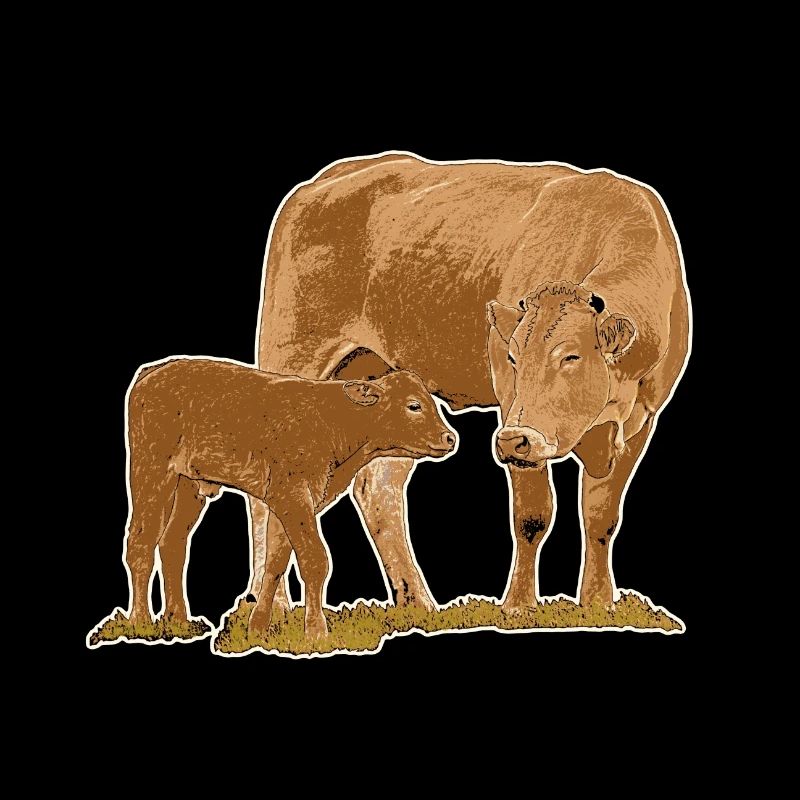 Vache avec veau