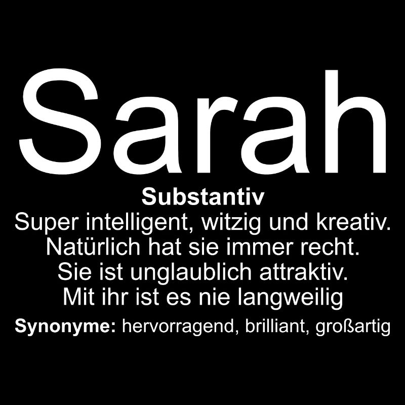Namensdefinition Sarah